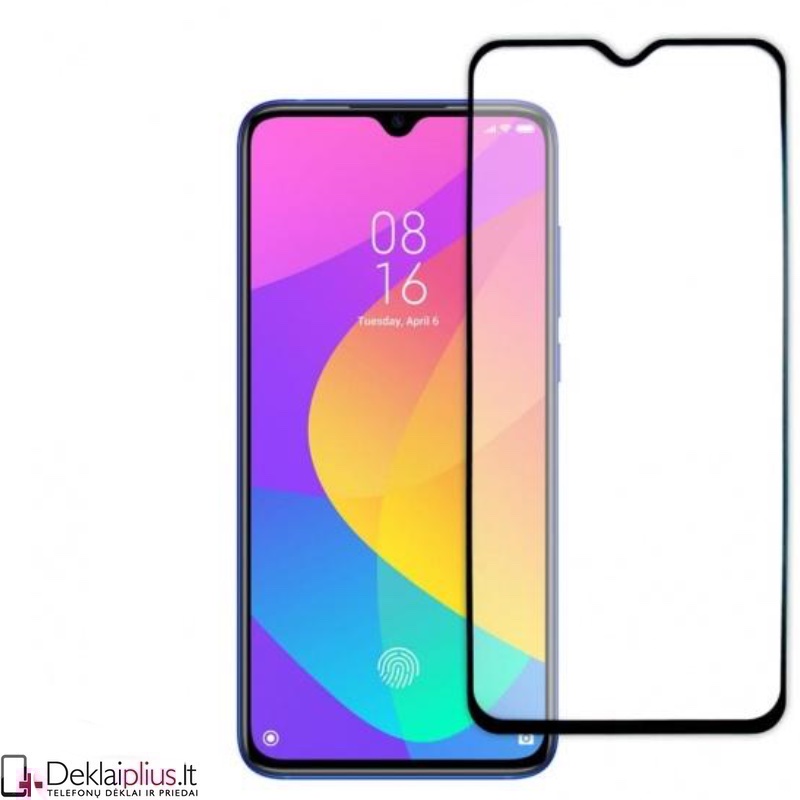 Telefono ekrano grūdintas stiklas - per visą ekraną (Xiaomi Mi 9) Telefono ekrano grūdintas stiklas - per visą ekraną (Xiaomi Mi 9)